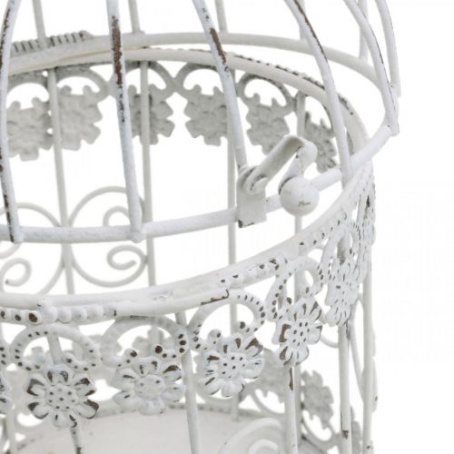 Floristik24 Vestuvių dekoras Spring Decor Paukščių narvas Metalo dekoro narvas paukščiams 23cm