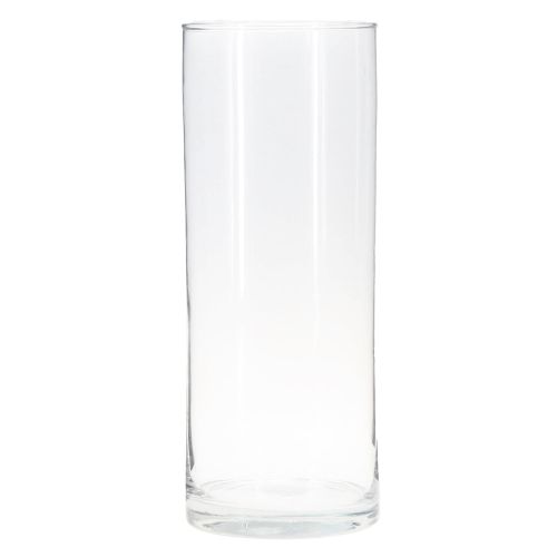 daiktų Aukšta stiklinė vaza stiklinė cilindrinė gėlių vaza skaidri Ø12cm H30cm