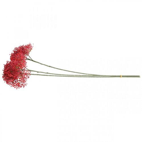 Floristik24 Šeivamedžio raudonos dirbtinės gėlės rudeninei puokštei 52cm 6vnt