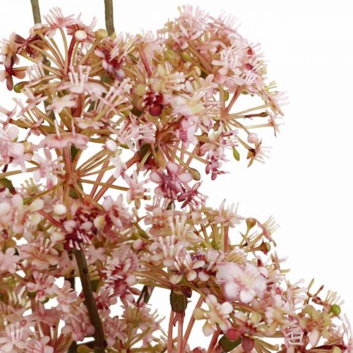 Žydinti deko šakelė tamsiai rožinė Dirbtinės pievos gėlės 88cm