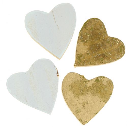 daiktų Medinė širdelė maišelyje 2cm - 4cm 24 vnt