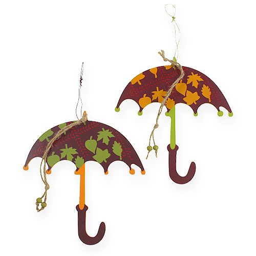 Floristik24 Medinis skėtis pakabinti 18cm 6vnt