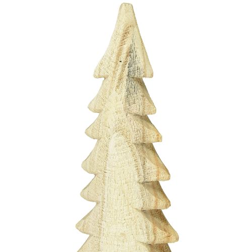 daiktų Medinė Kalėdų eglutė, kalėdinė dekoracija, natūrali Paulownia, aukštis 54 cm