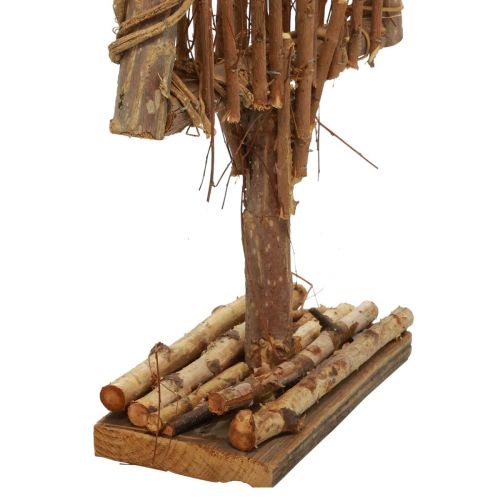 daiktų Medinė eglutės puošmena medinė puošmena šakelės vijokliai 27.5x10x60cm