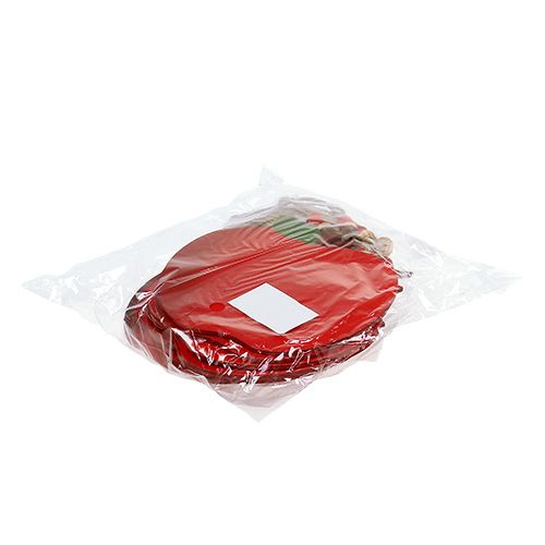 Floristik24 Krabų obuolys pakabinti 12,5cm raudonas 12vnt