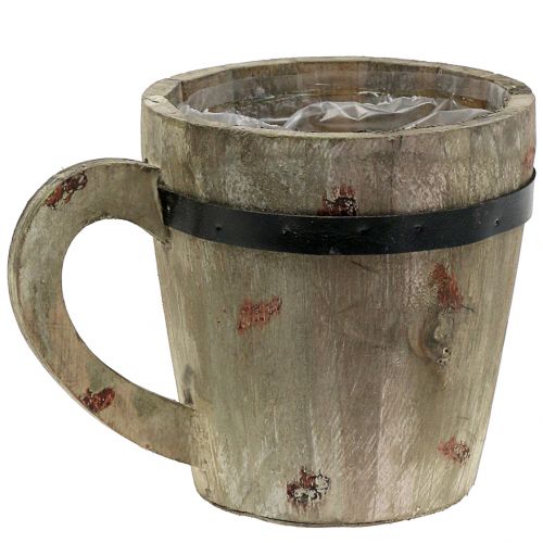 Floristik24 Medinis puodelis sodinimui Ø14cm H14,5cm