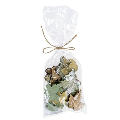 Floristik24 Mediniai lapai klevo lapai pastelinis mišinys 3cm - 4,5cm 24 vnt