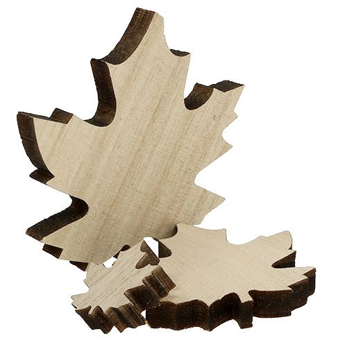 Floristik24 Mediniai lapai, klevo lapai mix 2,5cm - 7cm 36vnt