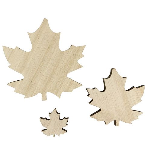 Floristik24 Mediniai lapai, klevo lapai mix 2,5cm - 7cm 36vnt