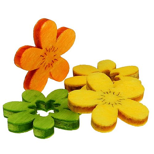 Floristik24 Medinių gėlių kraiko dekoravimas 2cm spalvotas asortimentas. 144 g