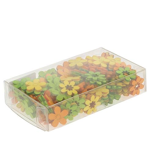 Floristik24 Medinių gėlių kraiko dekoravimas 2cm spalvotas asortimentas. 144 g