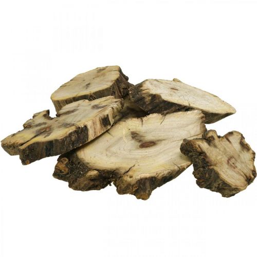 Floristik24 Mediniai diskai deko šaknies medienos sklaidos apdailos mediena 3-8cm 500g