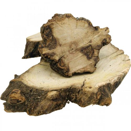 Mediniai diskai deko šaknies medienos sklaidos apdailos mediena 3-8cm 500g