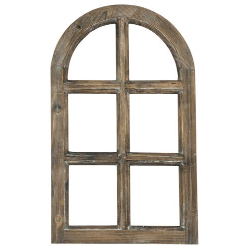 Floristik24 Medinė apdaila kaimiškas dekoratyvinis lango rėmas medinis rudas 29,5×48cm