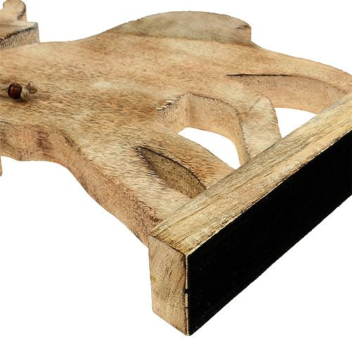 Floristik24 Medžio apdaila briedis A 34,5cm P 29cm natūralus
