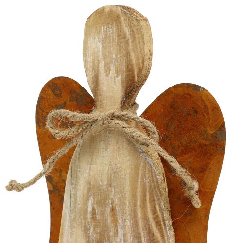 Floristik24 Medinis angelas su rūdžių sparnais 38x13,5cm