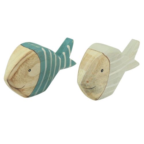 daiktų Medinis žuvies stalo dekoravimas žuvies stovas medis 15×8cm 2 vnt