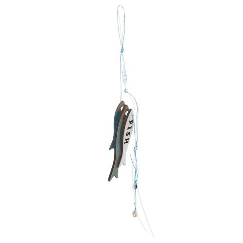 Mediniai žuvų pakabukai, mėlyni, 36 cm, 4 vnt. pirkti | Floristik24.lt