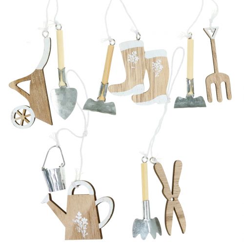 Floristik24 Medinės pakabos sodo įrankiai 5vnt
