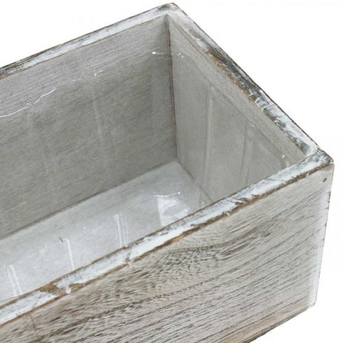 Floristik24 Dėžutė augalams, dekoratyvinė dėžė, vazonėlis, medinis konteineris L25cm