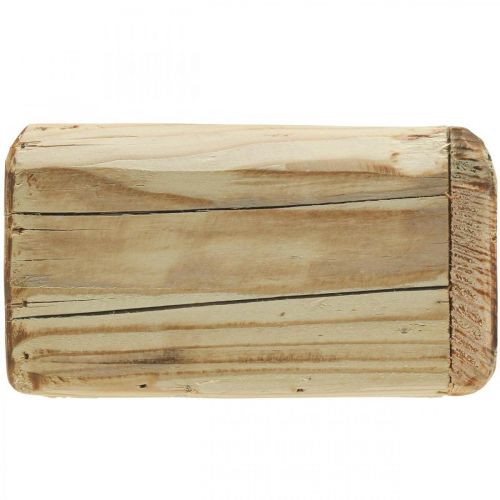 daiktų Augalų vazonas augalų dėžutė medinis gėlių vazonas natūralus 15,5×15,5 cm