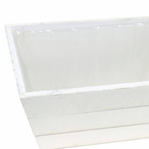 daiktų Sėjamoji medinė dėžutė balta 20x12cm H10cm