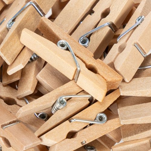 Mediniai mini skalbinių segtukai dekoratyviniais segtukais 3,5 cm 50 vnt. | Floristik24.lt