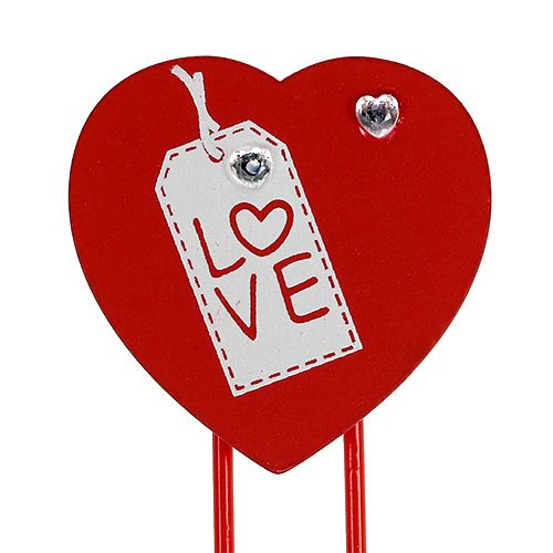 daiktų Mediniai segtukai širdelė &quot;Love&quot; dekoratyvinė širdelė Valentino dovana 2vnt