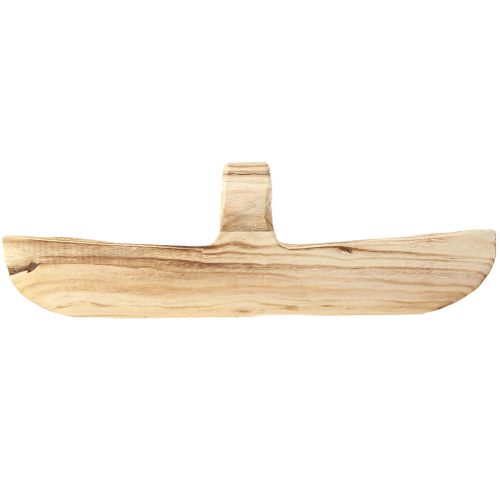 daiktų Medinis krepšelis su rankena Paulownia wood 56×16cm H16cm