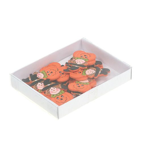 Floristik24 Medinis moliūgas klijavimui 3,5cm oranžinis 18 vnt