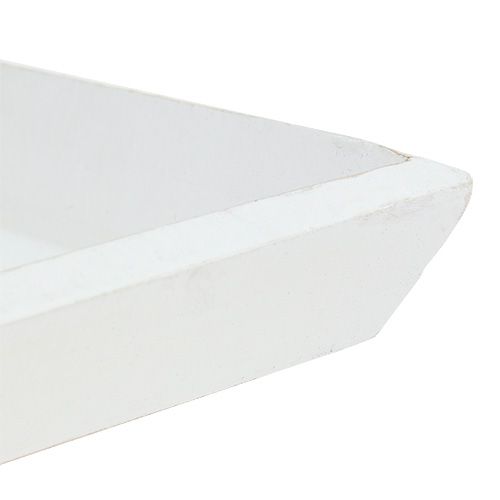 Floristik24 Medinis dubuo 25cm x 25cm baltas
