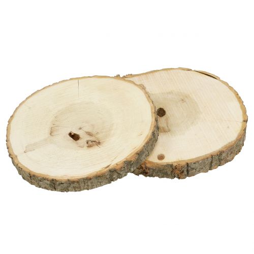 Floristik24 Medinis diskas natūralus 20cm 2 vnt