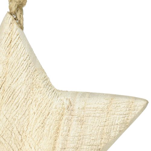 daiktų Medinė žvaigždė, natūrali kalėdinė dekoracija, Ø13,5 cm