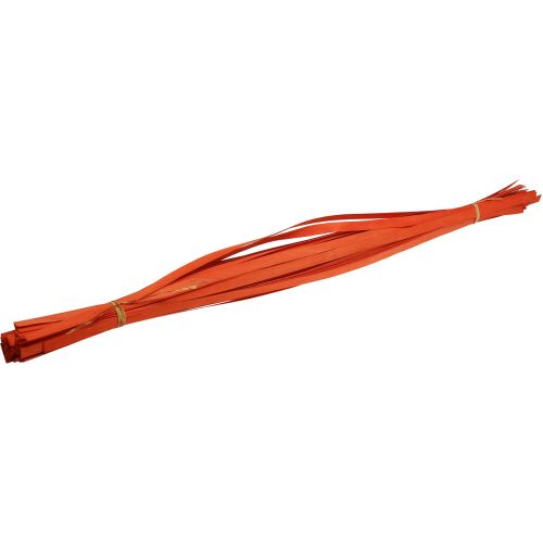 Floristik24 Medinės juostelės pynimui oranžinės spalvos 95cm - 100cm 50 vnt