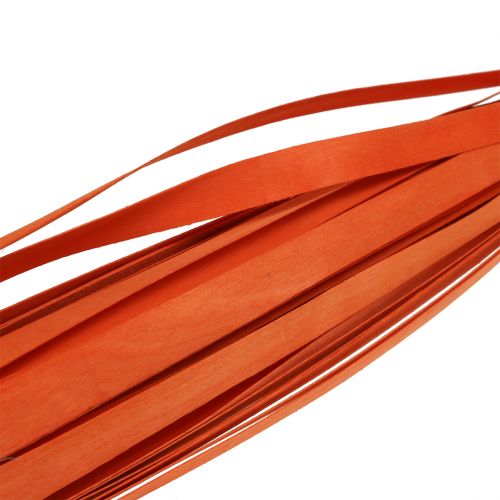 Floristik24 Medinės juostelės pynimui oranžinės spalvos 95cm - 100cm 50 vnt