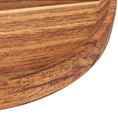 daiktų Medinis padėklas medinė lėkštė akacija natūrali alyvuota Ø25cm H2,5cm