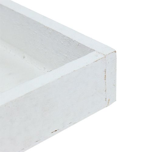 daiktų Medinis padėklas baltas padėklas kvadratinis 14cm × 14cm × 3cm 5vnt