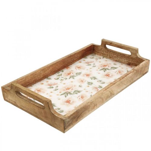 Padėklas serviravimui iš medžio Dekoratyvinis padėklas stačiakampis 35×20,5cm