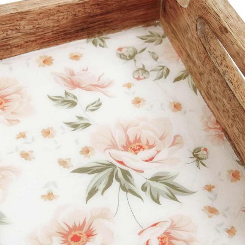 Floristik24 Padėklas serviravimui iš medžio Dekoratyvinis padėklas stačiakampis 35×20,5cm