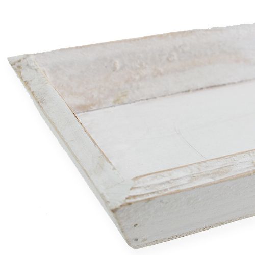 Floristik24 Medinis dubuo baltas 35cm x 11cm