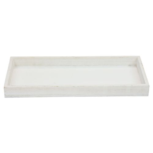 Medinis padėklas baltas dekoratyvinis padėklas skurdus prašmatnus medis 35×15×3cm
