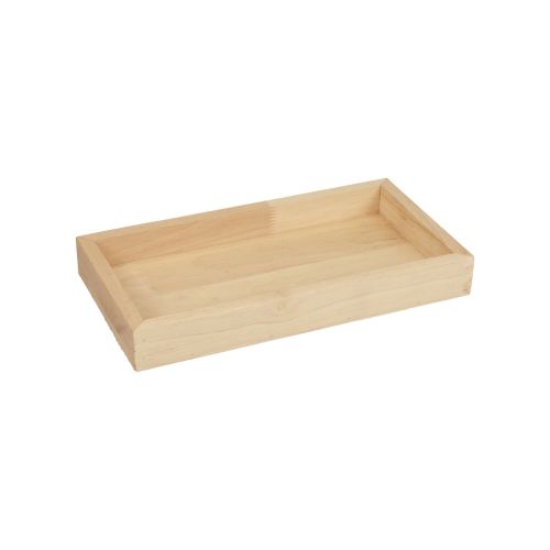 Medinis padėklas dekoratyvinis padėklas medinis stačiakampis natūralus 28×15×3,5 cm