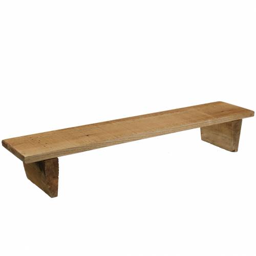 Floristik24 Medinis padėklas su natūraliomis kojelėmis 58cm H10cm