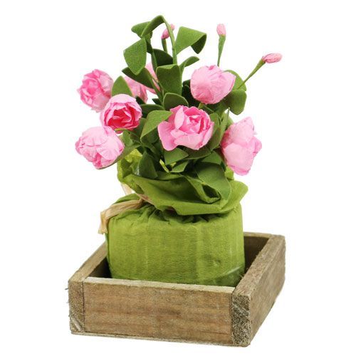 daiktų Medinis padėklas 14cm x 14cm x 3cm išskalbtas
