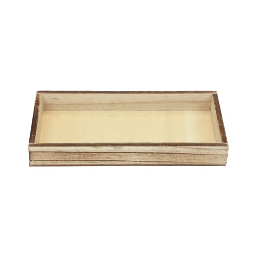 Floristik24 Medinis padėklas liepsna dekoratyvinis padėklas stalo apdaila kaimiškas 20×10×3cm