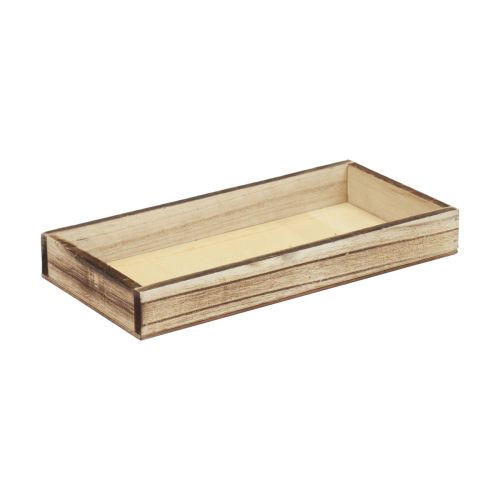 Floristik24 Medinis padėklas liepsna dekoratyvinis padėklas stalo apdaila kaimiškas 24×12×3cm