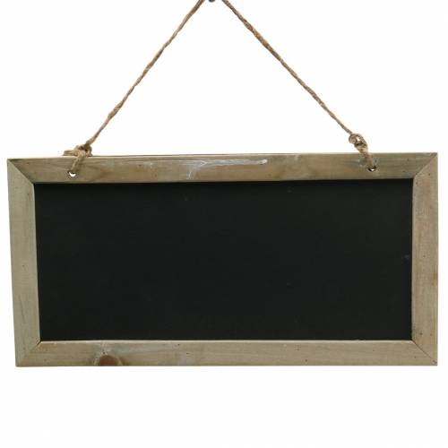 Šiferio lenta su medine briauna pakabinimui natūrali 30x15cm 5 vnt