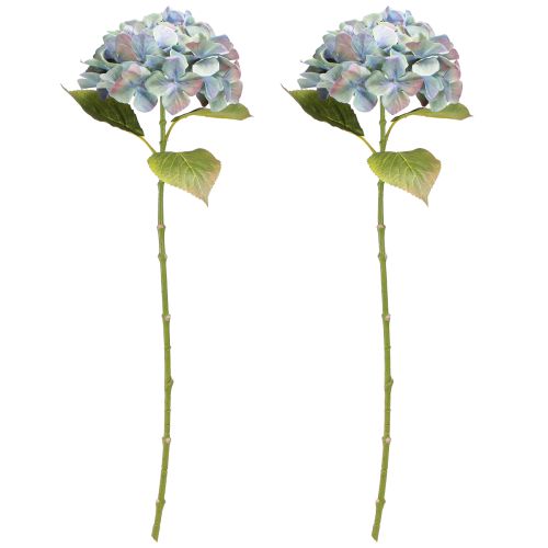 daiktų Hortenzija dirbtinė gėlė mėlyna violetinė Ø18cm L69cm 2vnt
