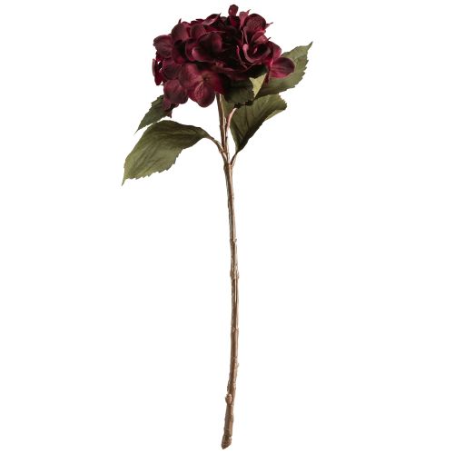 daiktų Dirbtinės hortenzijos gėlės Bordo spalvos 52 cm