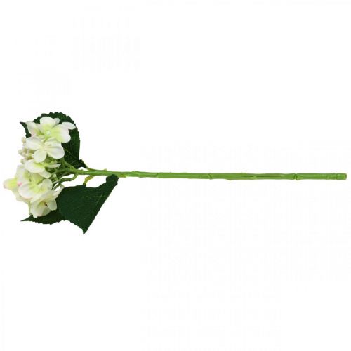 daiktų Hortenzija, šilkinė gėlė, dirbtinė gėlė stalo dekoravimui balta, žalia L44cm